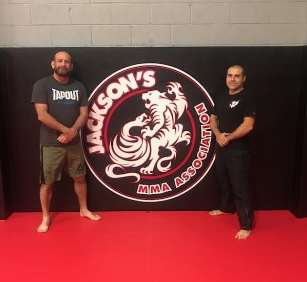 Kru Jad with Elite MMA coach Greg Jackson working together to improve MMA in Lebanon